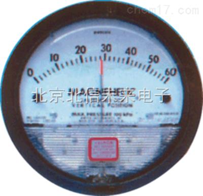 指针式压差表  净化室压差仪表 房间压力测量仪
